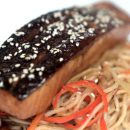 Teriyaki Salmon with Stir fry Udon