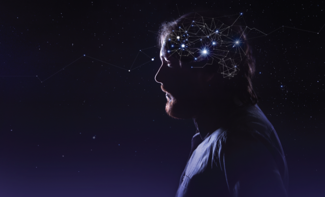 man with an illuminated mind.