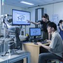 MDIS Students utilising computer software to engineer a device.